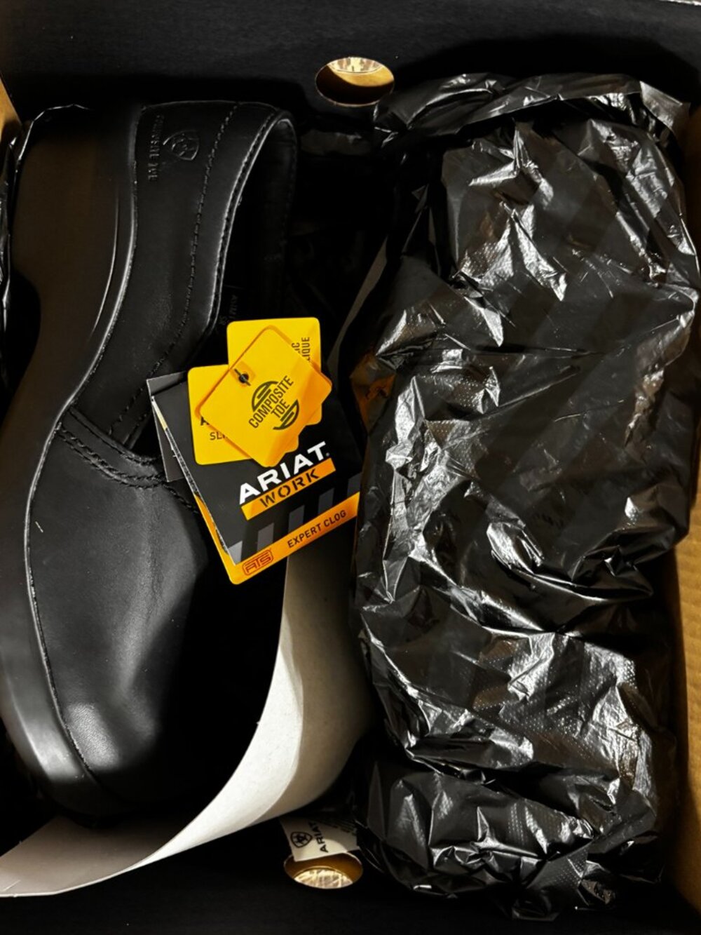 Ariat Expert Safety Clog SD Composite Toe Work Shoes Women’s 10 Black